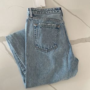 GRLFRND HELENA  DENIM LIGHT WASH STRAIGHT LEG BUTTON FLY JEANS NWT SIZE 26